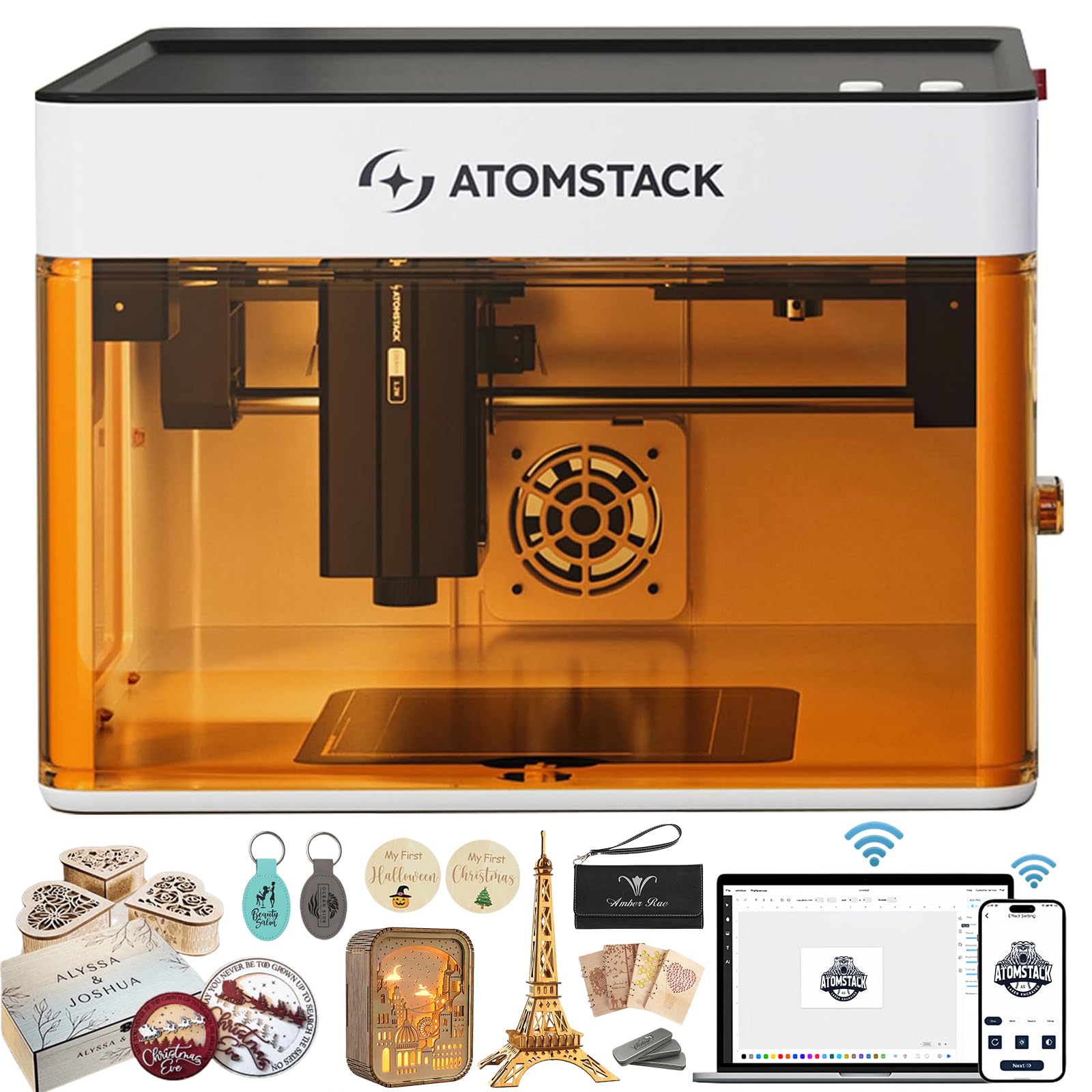 Amazon | ATOMSTACK P1 密閉型レーザー彫刻機、初心者向け