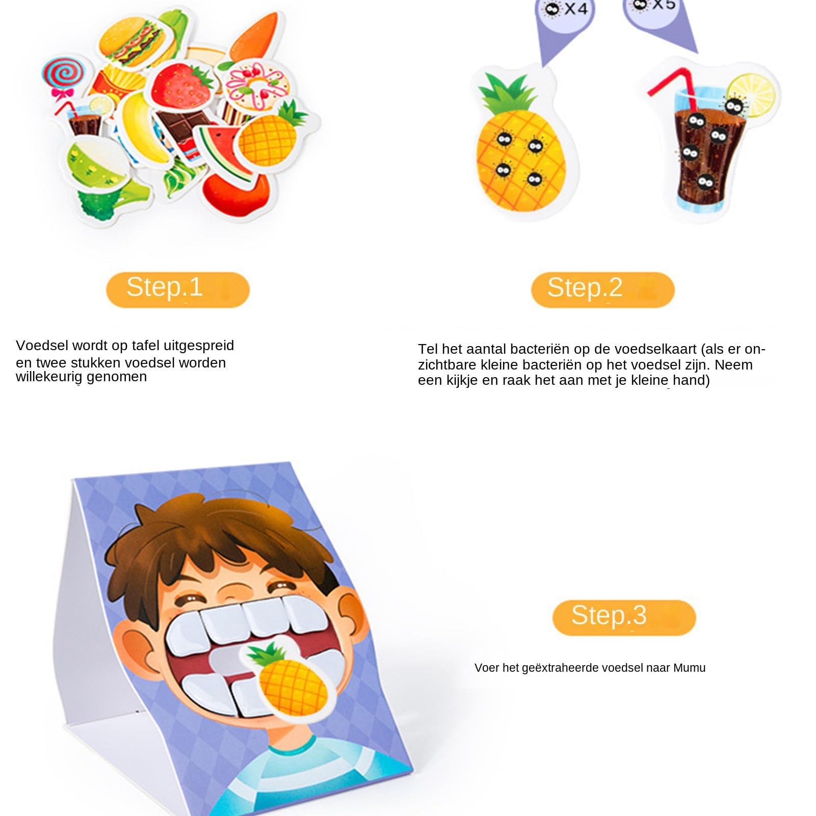 Kit éducatif Dentaire - Cartes de défense Dentaire, modèle de Dents avec Brosse, kit d'apprentissage d'hygiène bucco-Dentaire | Ressource d'apprentissage Interactive dentistes garçons et
