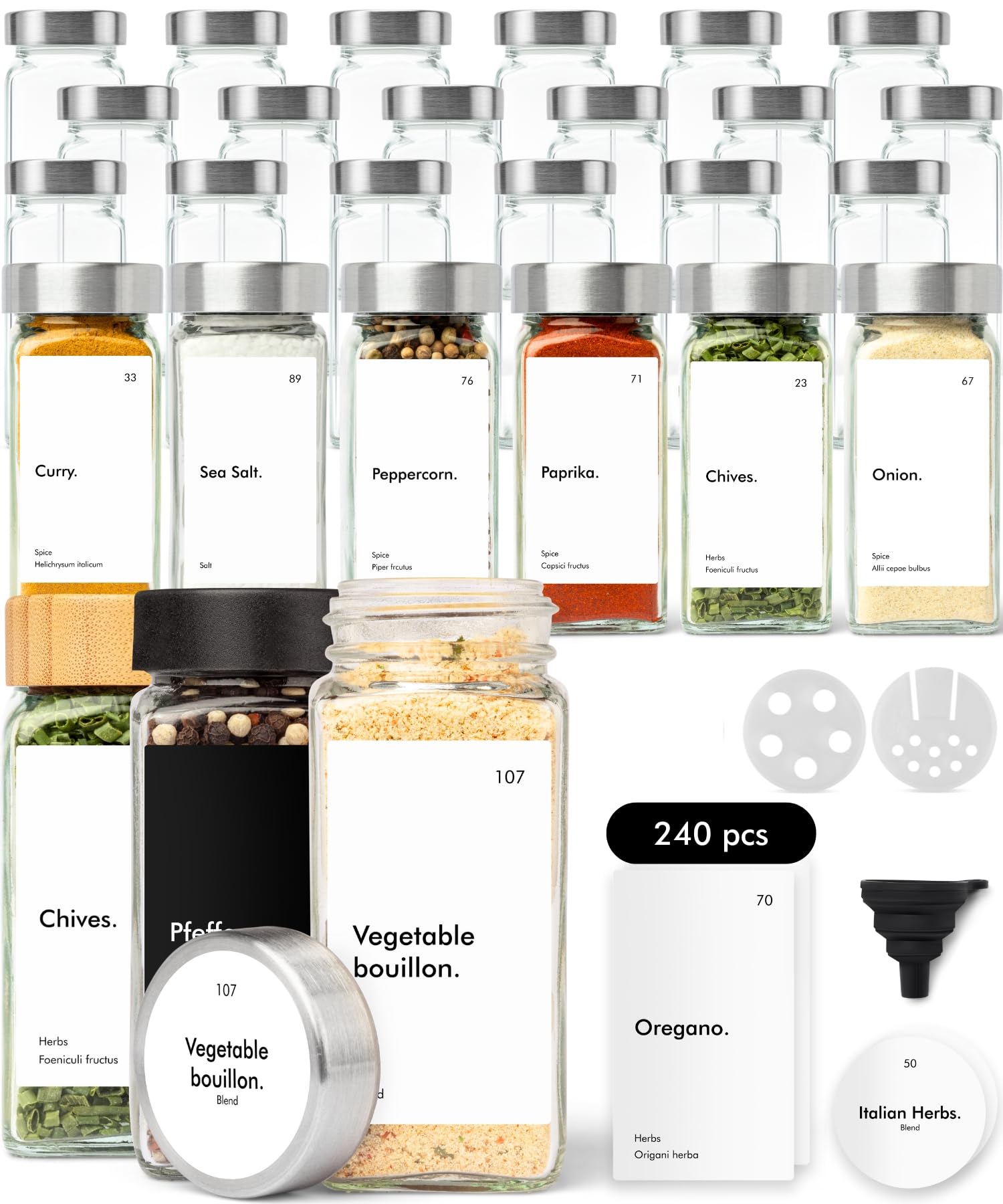 Spice Jars (Stainless Steel)