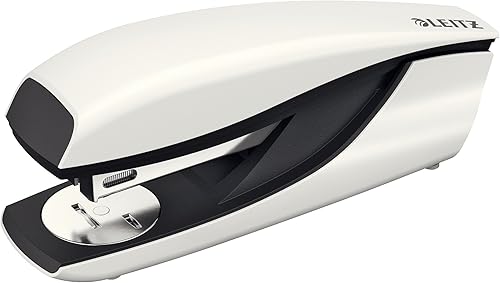Leitz Grapadora, capacidad de 30 hojas, cuerpo de metal ergonómico, incluye grapas, rango Wow, 55021001 - blanco perla disponible en Yaxa Colombia
