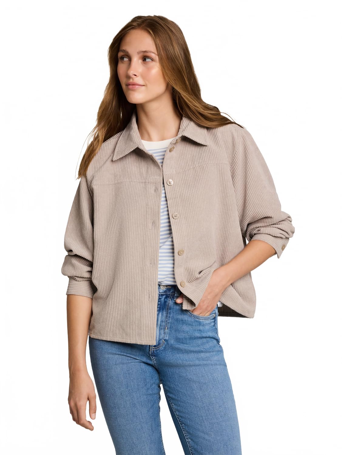 Tom Tailor Damen 1053034 Hemd aus Cord