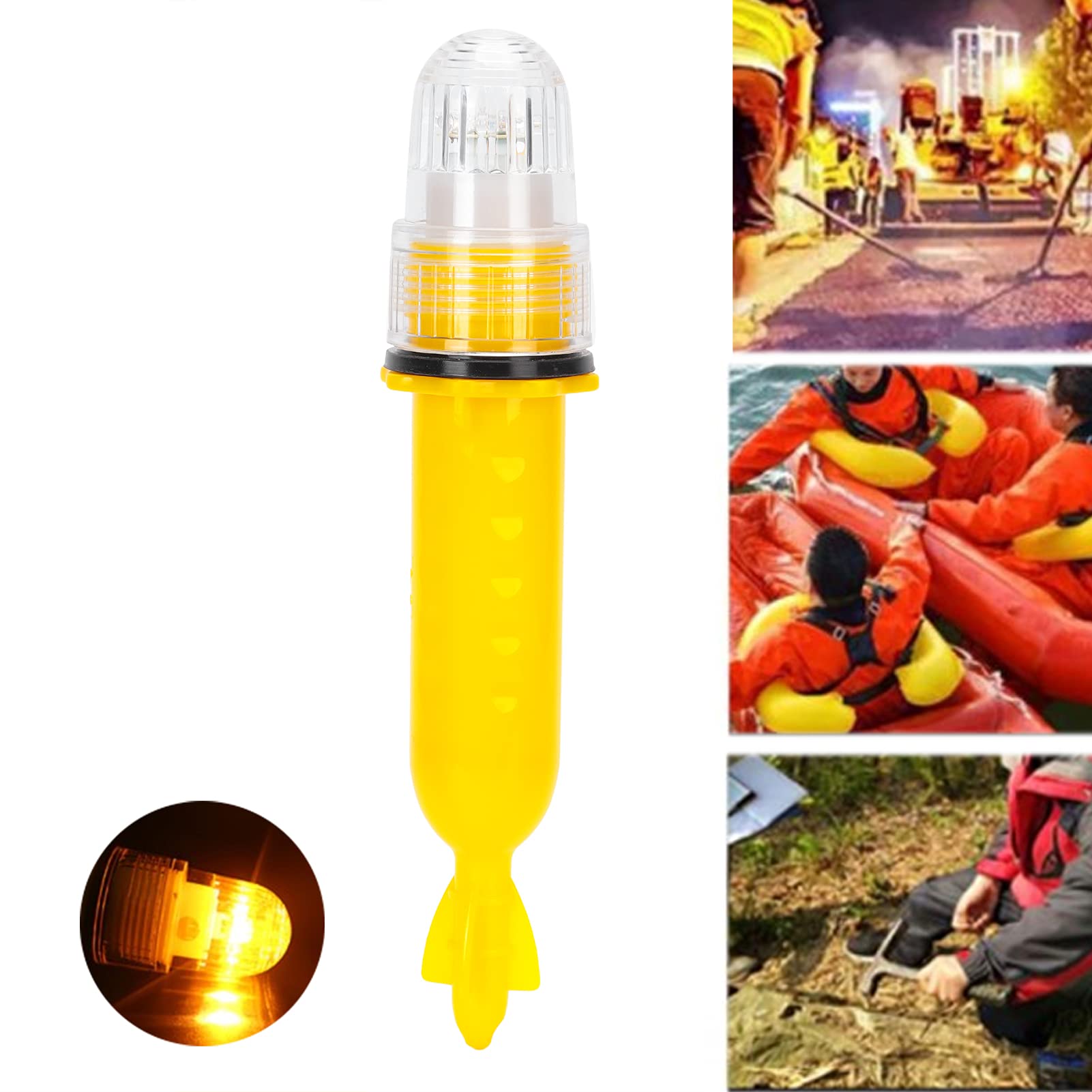 Qiilu Gyrophare LED Pour Bateau – Feu De Navigation IP65, Détecteur Crépusculaire, Jusqu’à 25 Jours D’Autonomie