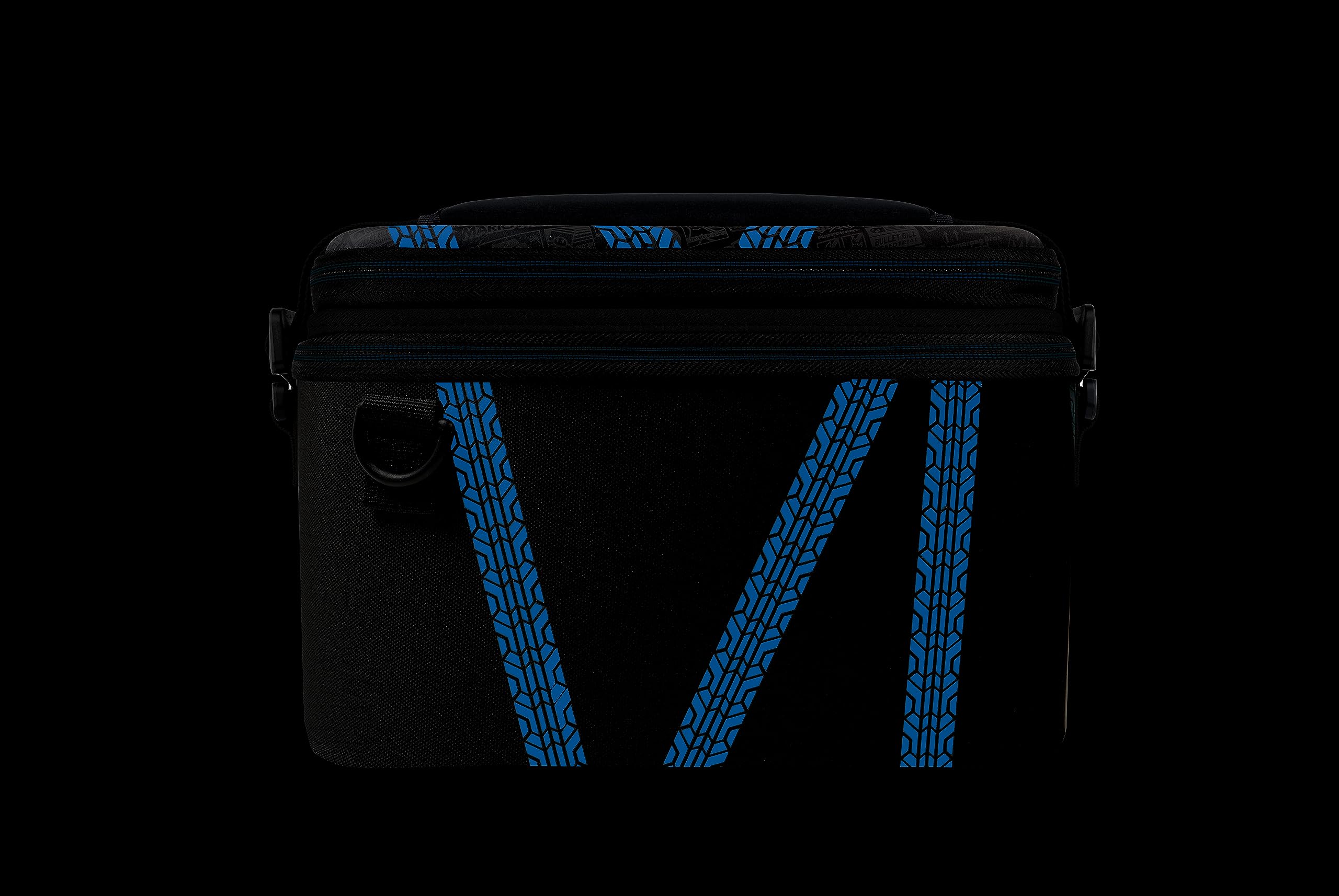 PDP Custodia da viaggio GLOW Mario Kart Dritf Overnight Case Nintendo Switch, Kart Drift, Nero e blu