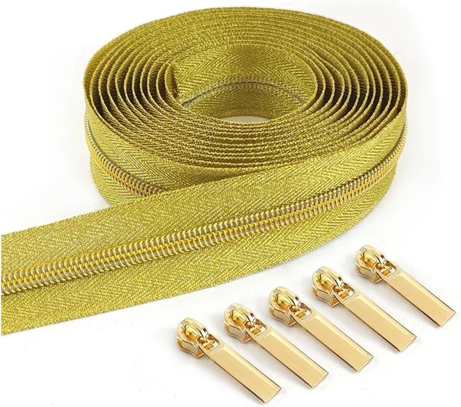 Plastic Zipper，Nylon Zippers for Sewing Zipper, 3# 5# Nylon Zipper Tapes + Sewing Zipper Sliders DIY Plastic Zip by The Meter Shoes Purse Zips Pulls DIY Repair Kits Accessories Zips Clothing Garments(