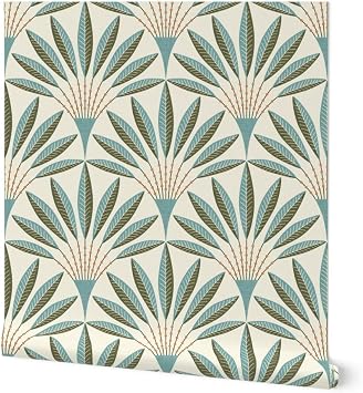 Spoonflower Modern Geometric PVC-Free Type II Professional Wallpaper