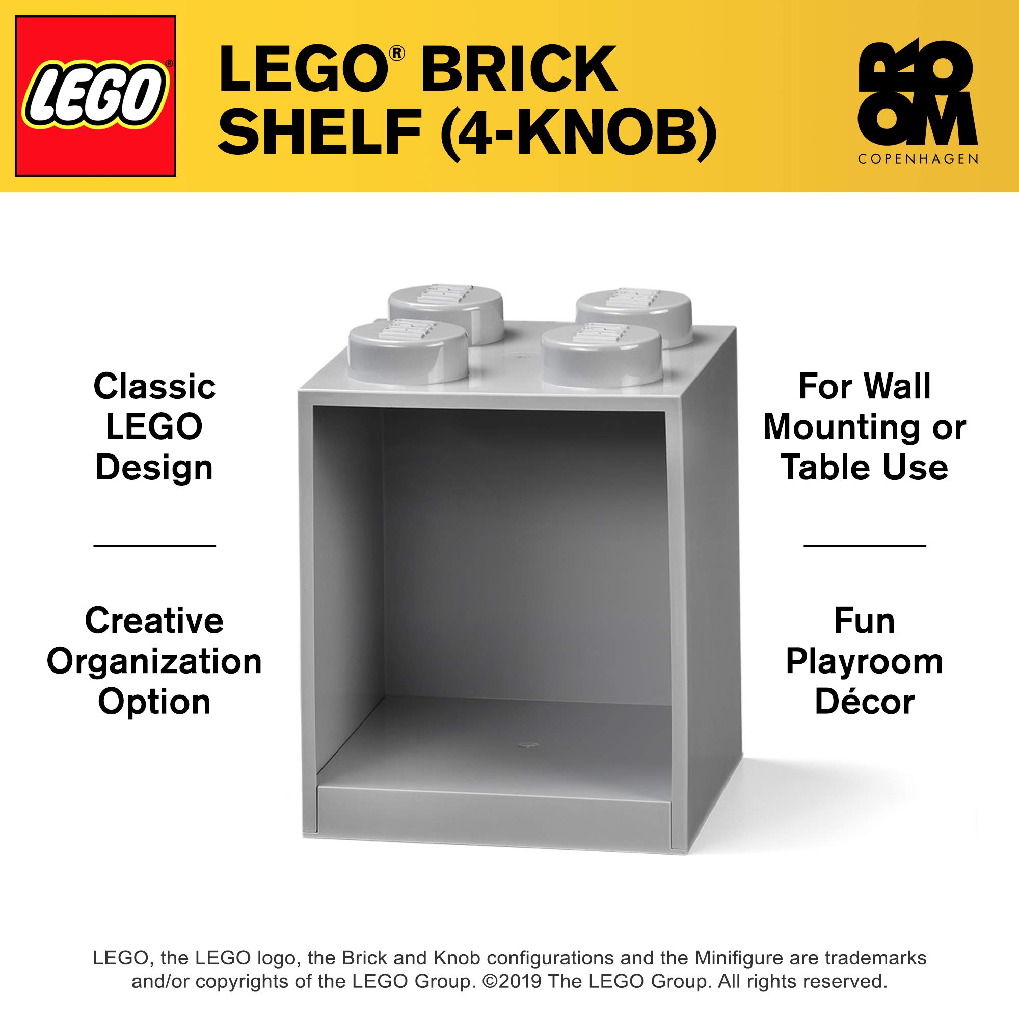 LEGO Brick Shelf Set, in Grey 2