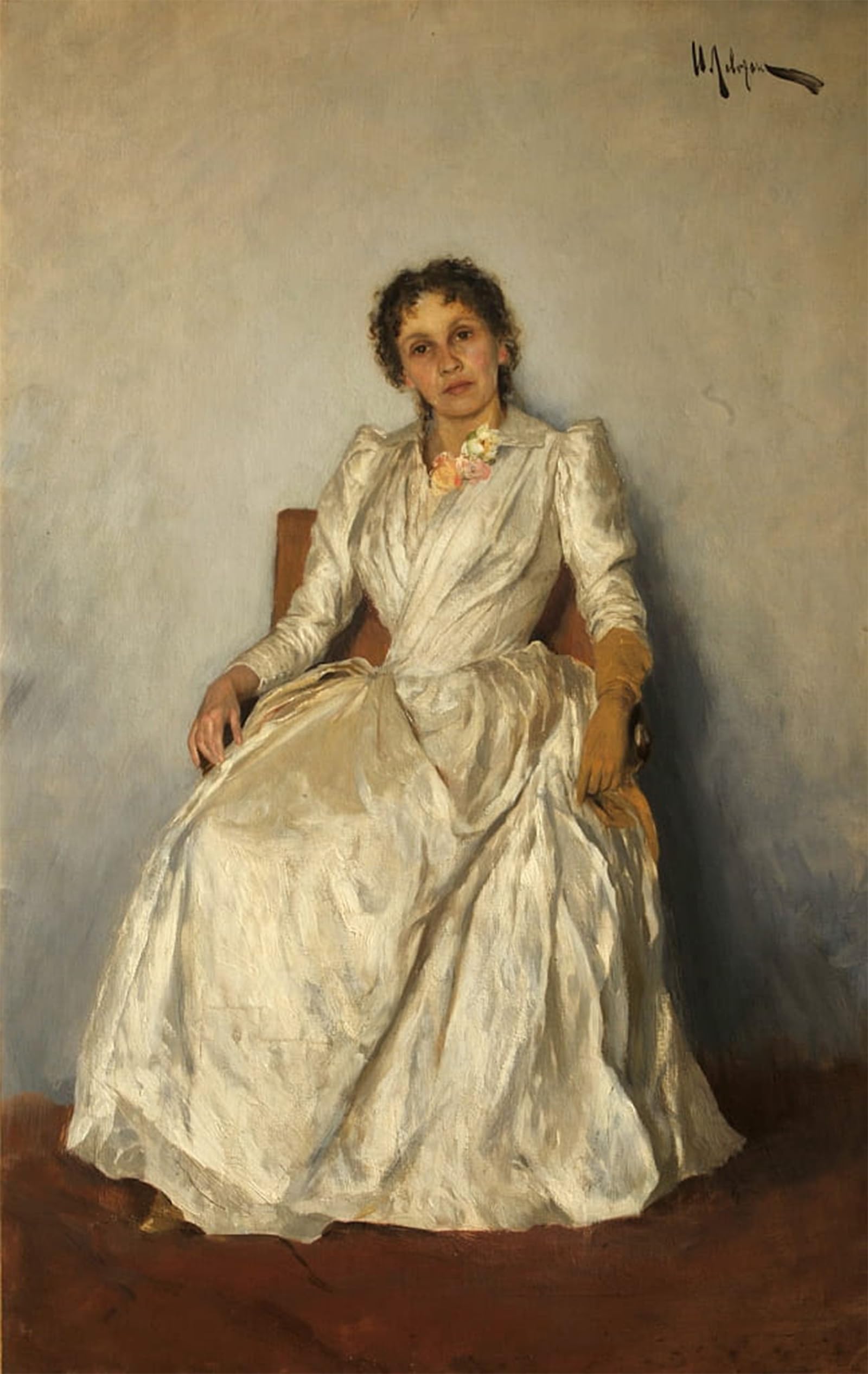 ARTXLXXBN Famous Print Painting Colorful Art Print Portrait of Sophia Kuvshinnikova by Isaak Ilyich Levitan Canvas Art Decorations for Home Decor 60x90cm