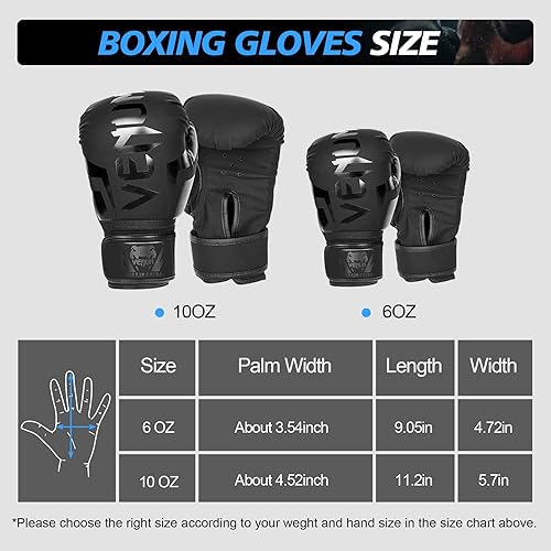 Miniatura 2 de Inmorven Boxing Gloves, Pro Training Sparring, Muay Thai MMA Kickboxing, Men Women, Heavy Punching Bag Focus Mitts Pads Workout, Ventilated Palm