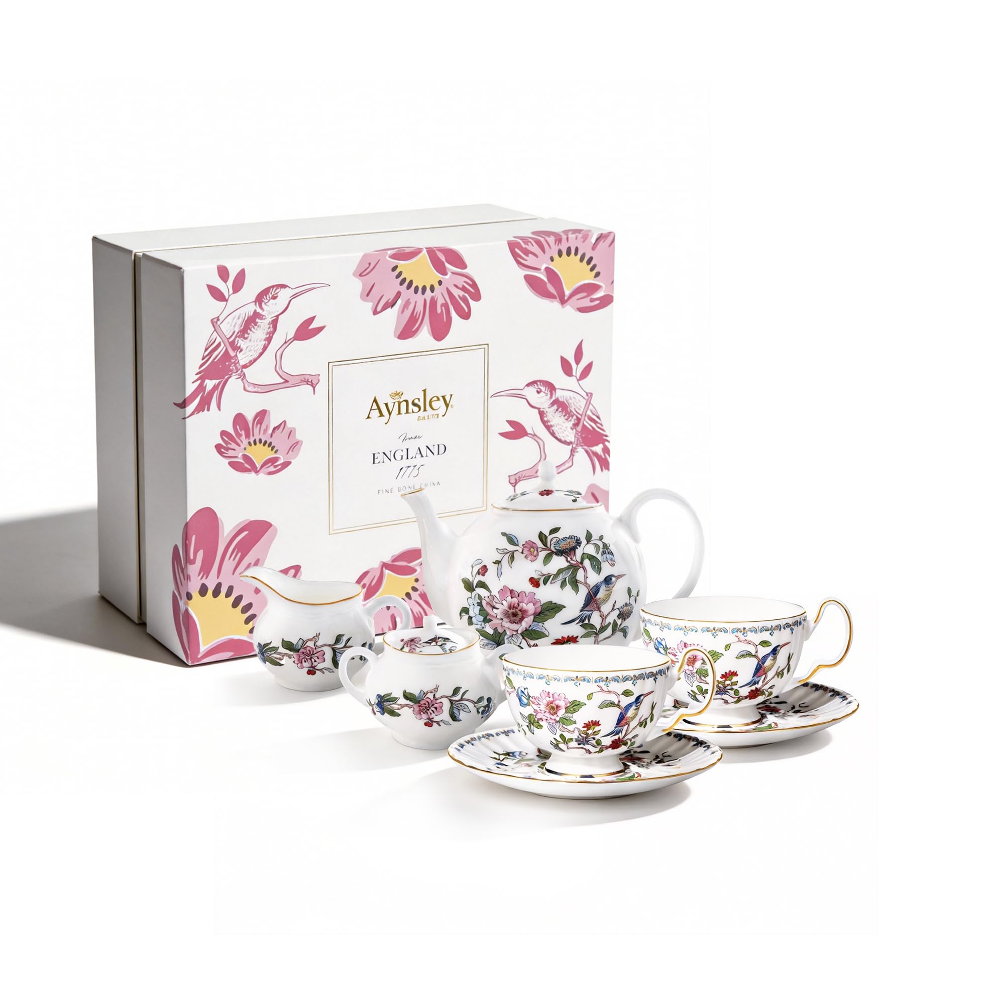 Aynsley Pembroke Oban Service à thé 7 pièces en porcelaine anglaise