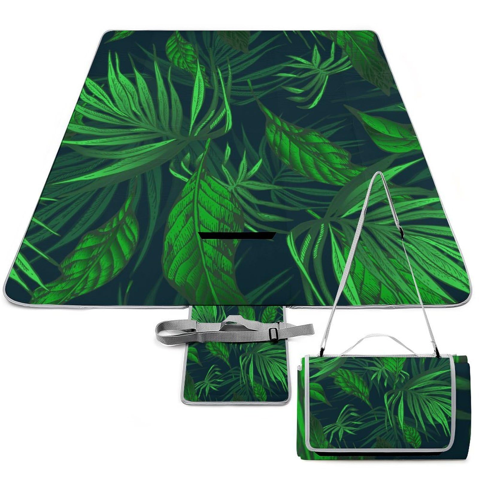 Couverture de pique-nique haut de gamme au design jungle tropicale