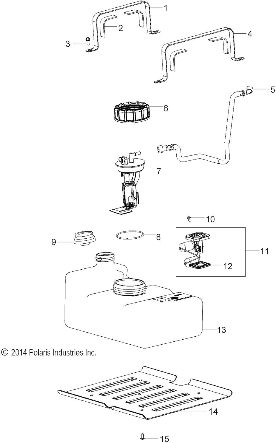 Polaris RZR Gas Cap, Vented, Unleaded with Cover, Genuine