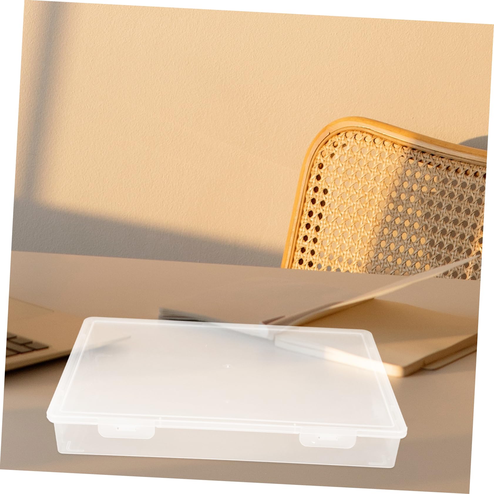 Scatola Organizer Impilabile in Plastica Bianca, 6 Pezzi | Coperchio ad Apertura Facile, Superficie Liscia, per Componenti Elettronici e Perline