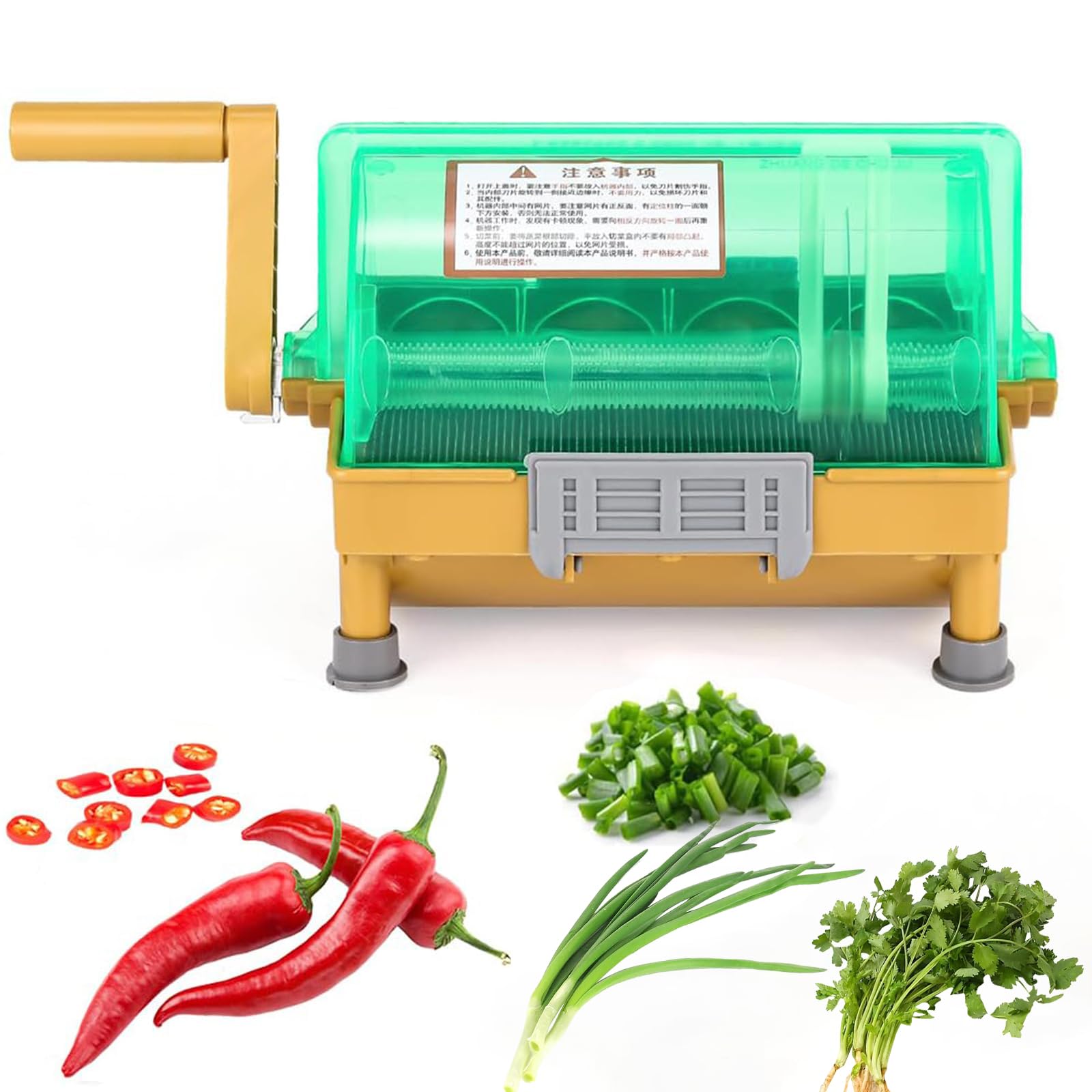 Tritatutto manuale per scalogno, porri, coriandolo e aglio – lotto ad alta capacità per uso in cucina
