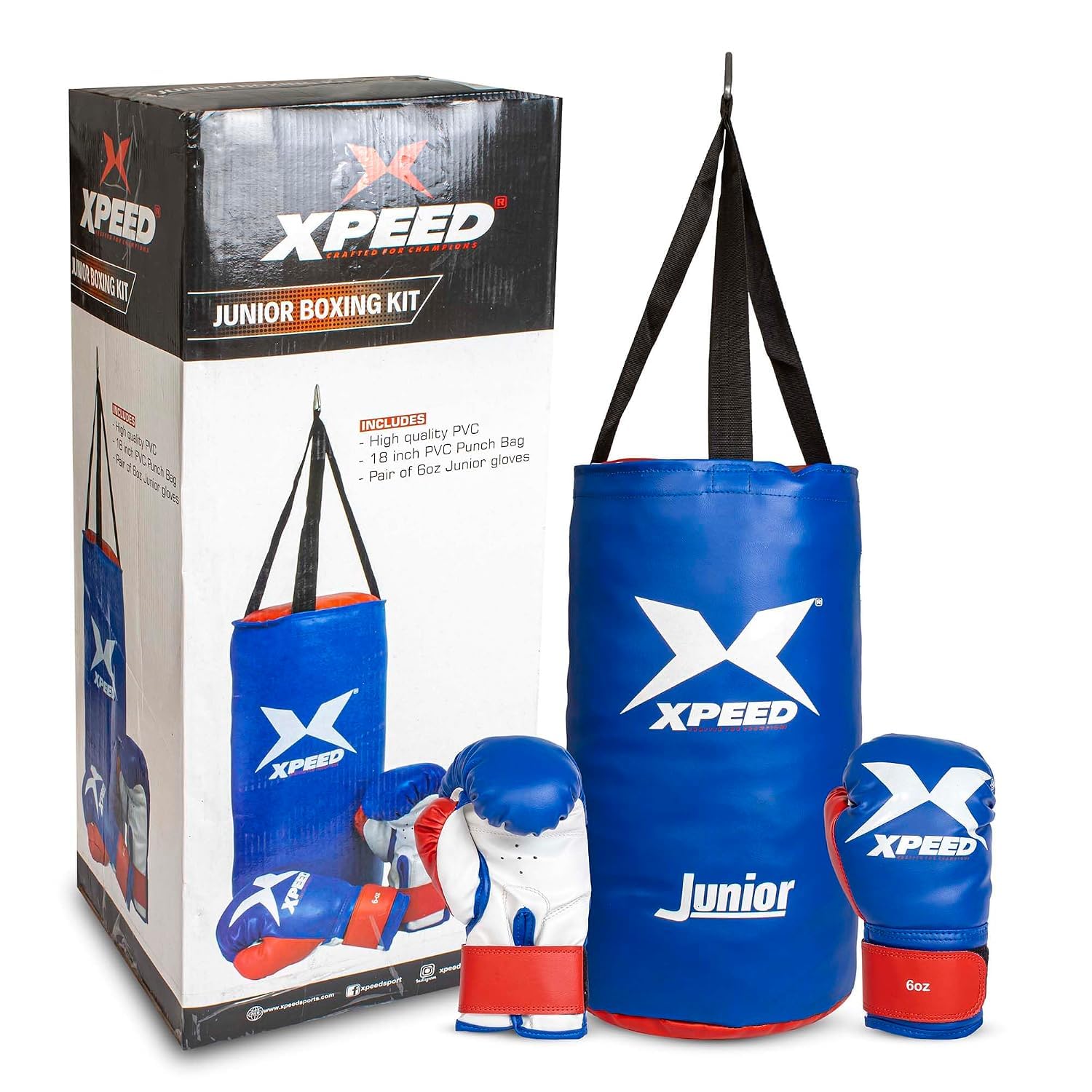 Xpeed XP603 Junior Boxing Kit (Blue)-image-42