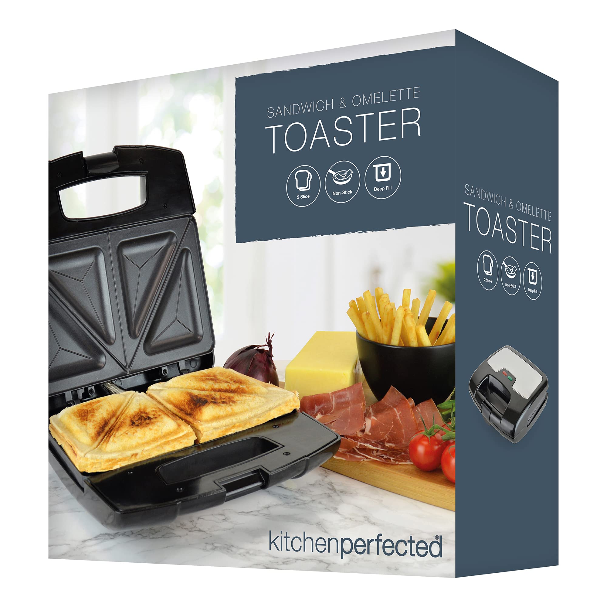 KitchenPerfected Sandwich Maker - Toast Sandwiches & Omelettes -7 KitchenPerfected Sandwich Maker - Toast Sandwiches & Omelettes -7