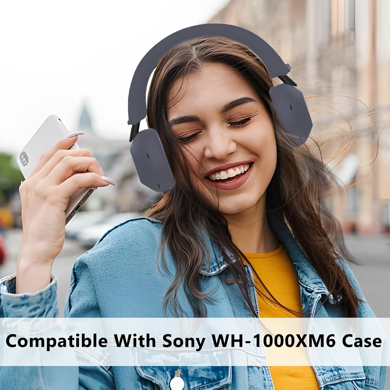 3-Pack Soft Silicone Case Covers for Sony WH-1000XM6 Headphones – Anti-Scratch, Sweat-Resistant Ear Pad, Headband & Ear Cup Covers, Washable Accessories –Blue - Image 7