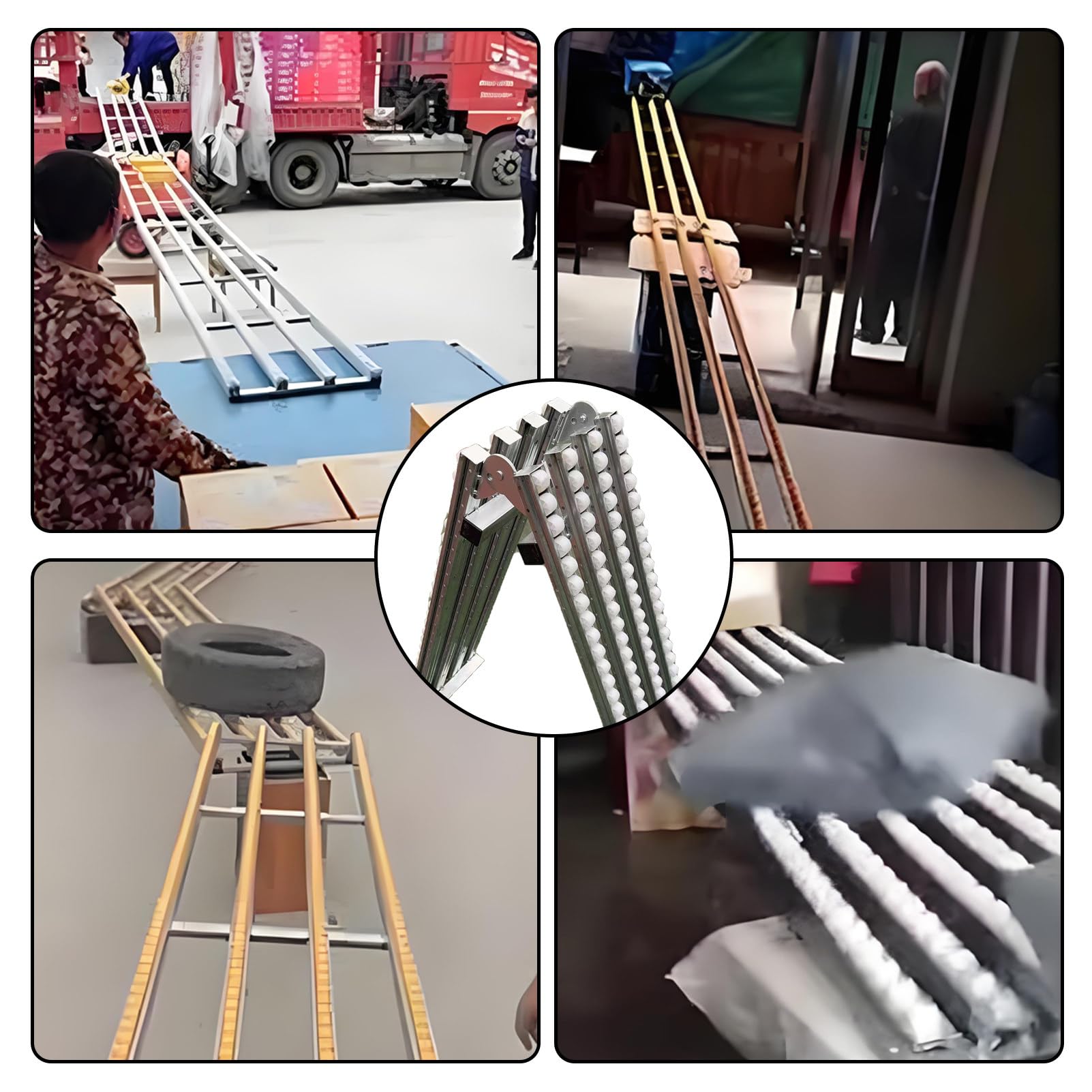 LightDuty - Tavolo a nastro trasportatore, 30 x 200 cm, ruote trasportatori non alimentate e puleggia di scarico, soluzione salvaspazio per movimentazione merci, ideale per magazzini e logistica