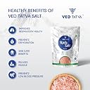 VED TATVA Himalayan Pink Rock Salt Crystals Whole/Granules/Sendha/Sindhav Namak, 450gm Jar/Unrefined & Natural, Used for Cooking, Baking, Sprinkling, Fermenting, Marinating gallery image