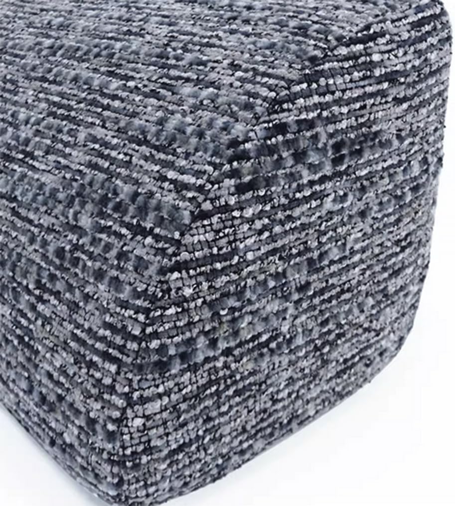 Cotton Linen Lumbar Pillows, Office Chair Triangle Lower Waist Pillow Sponge Coccyx Support Cushion for Tailbone Pain (Gray Blue, 45×8×25cm/17.7"×3.15"×9.84")
