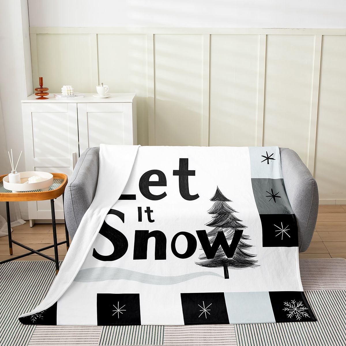 Couverture flanelle sapin de Noël respirante pour réchauffer les nuits fraîches des enfants