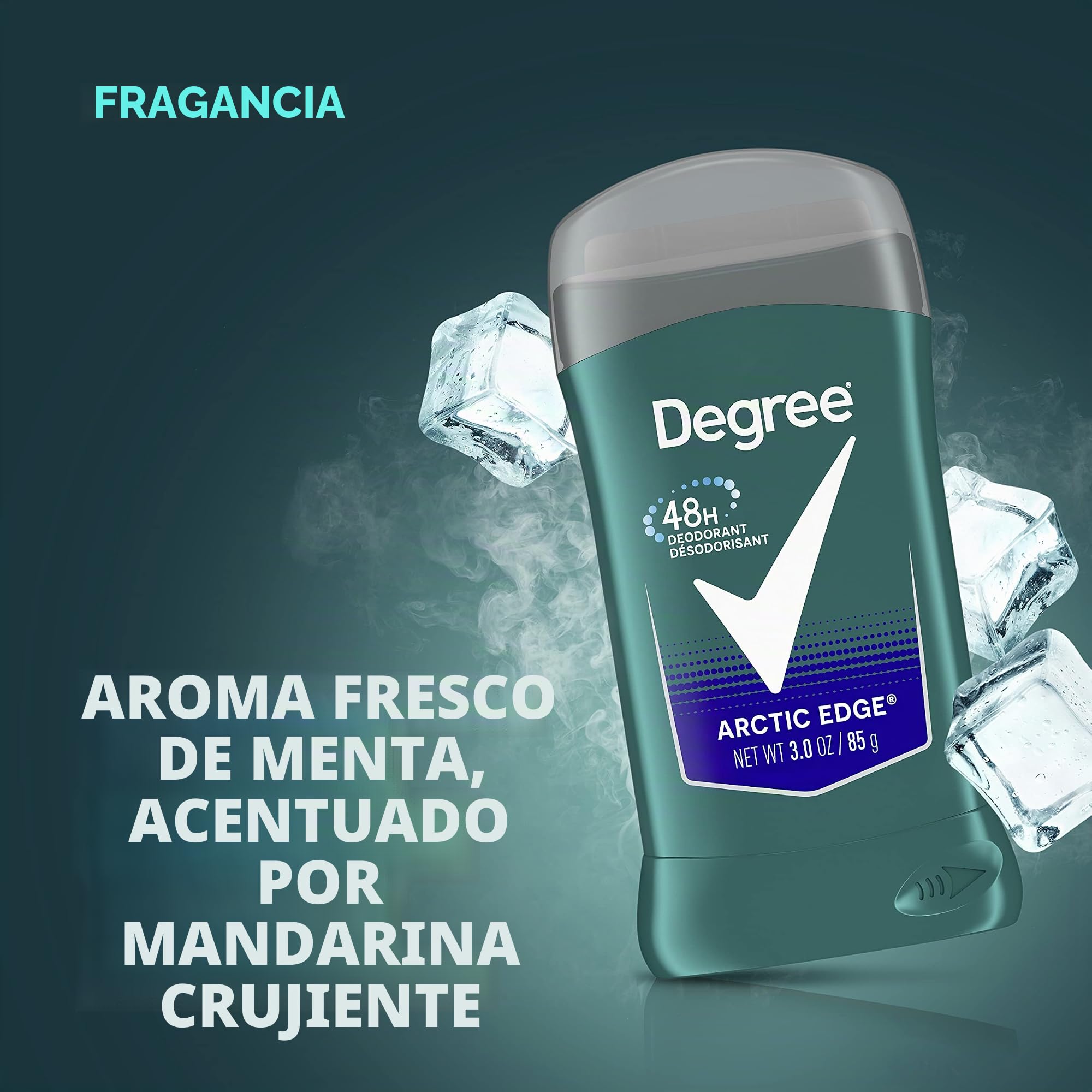 Desodorante Grado Men Extra Fresh, borde ártico, 3 oz (paquete de 6)