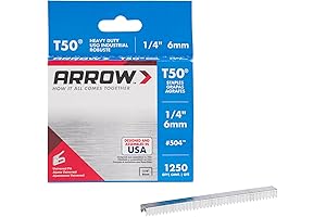 Arrow T50 1/4-Inch Leg Length Upholstery Staples
