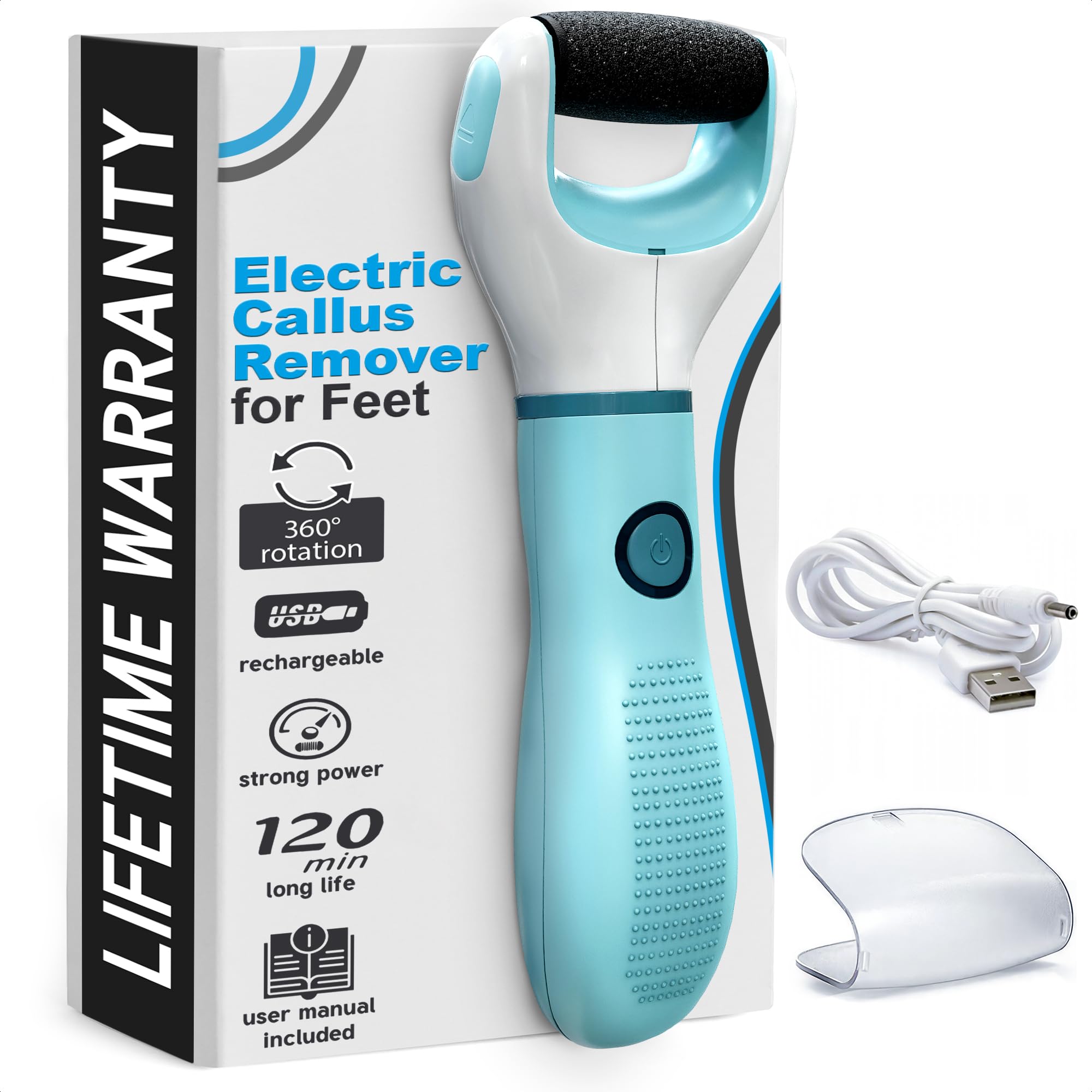 Electric Foot File Callus Remover - Electric Foot Callus Remover Tool Electric Foot Sanders for Feet Electric Callus Remover for Feet Electric Feet Callus Remover - Foot Scrubber Electric Foot Filer