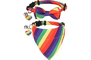 ADOGGYGO Rainbow Cat Pride Collar and Bandana
