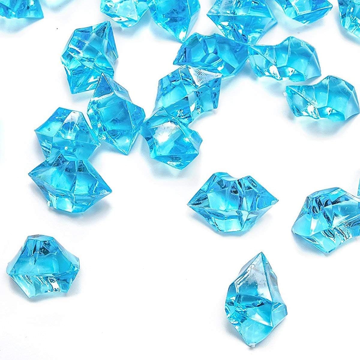 Promote Trader Clear Acrylic Ice Cubes Fake Ice Crystals Gems Decorative Glass Pebbles Colorful Vase Fillers for Home & Fish Aquarium Decor (Blue) 200 g (B0969WQS1N) Amazon Price History, Amazon Price Tracker