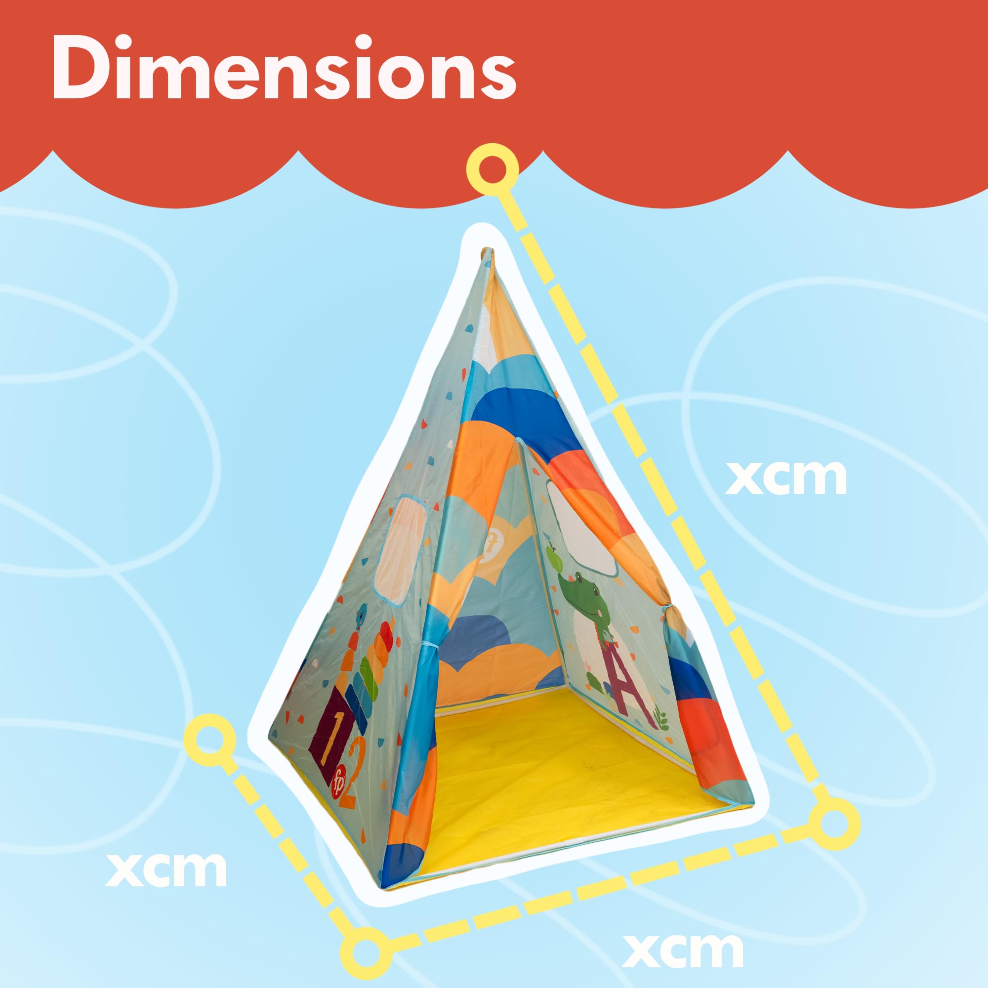 Fisher-Price Tee-Pee Play Tent for Toddlers - Image 3