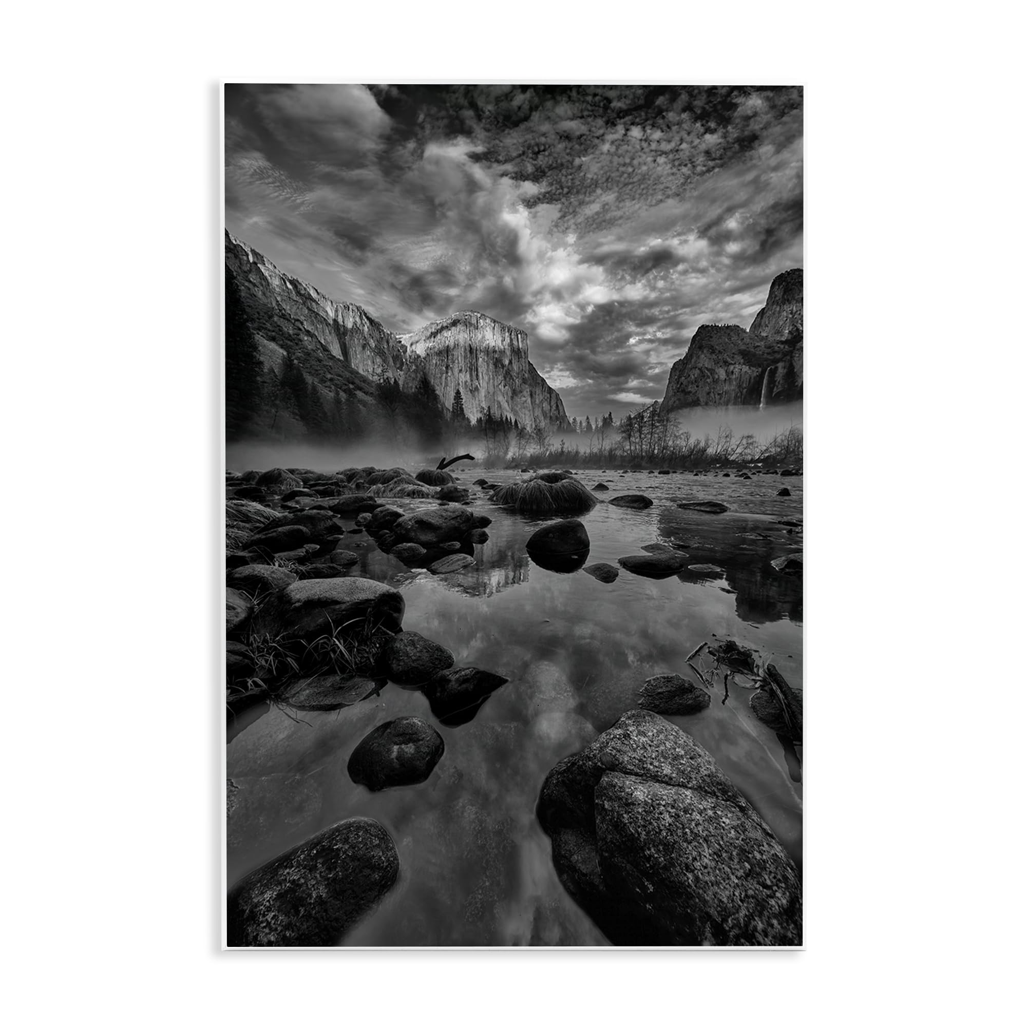 Stupell Industries Unframed Yosemite Valley Morning, 13 X 19 Inch Mounted Print On Wall Plaque