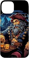 Vista 9 de iPhone 16 Pirate Drinking Rum Funny Rum Lover Alcohol Drinker Case