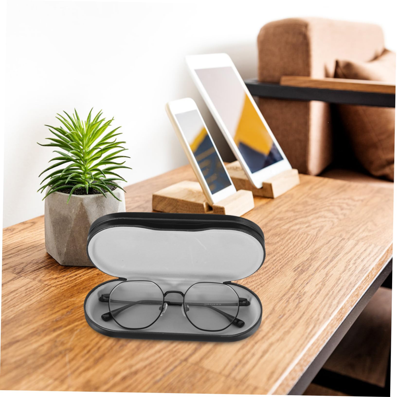 Healifty 4 Sätze Doppelschichtiger Brillenorganizer Tragbare Aufbewahrungsbox für Sonnenbrillen und Brillen Hardcase für Zuhause und Unterwegs für Brillenträger