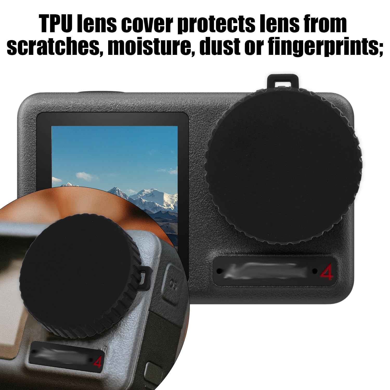 2 Set Pellicola Protettiva Per DJI Action 4 - Vetro Temperato Per Schermo E Lente, Anti-Graffi - Foto 8