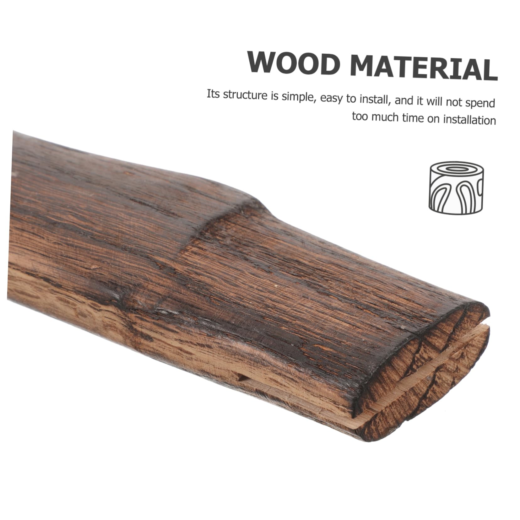 Abaodam Wooden Axe Handle Replacement Sturdy and Comfortable Grip for Hatchets Durable Wood Material for Outdoor Use Easy Installation Quality Workmanship
