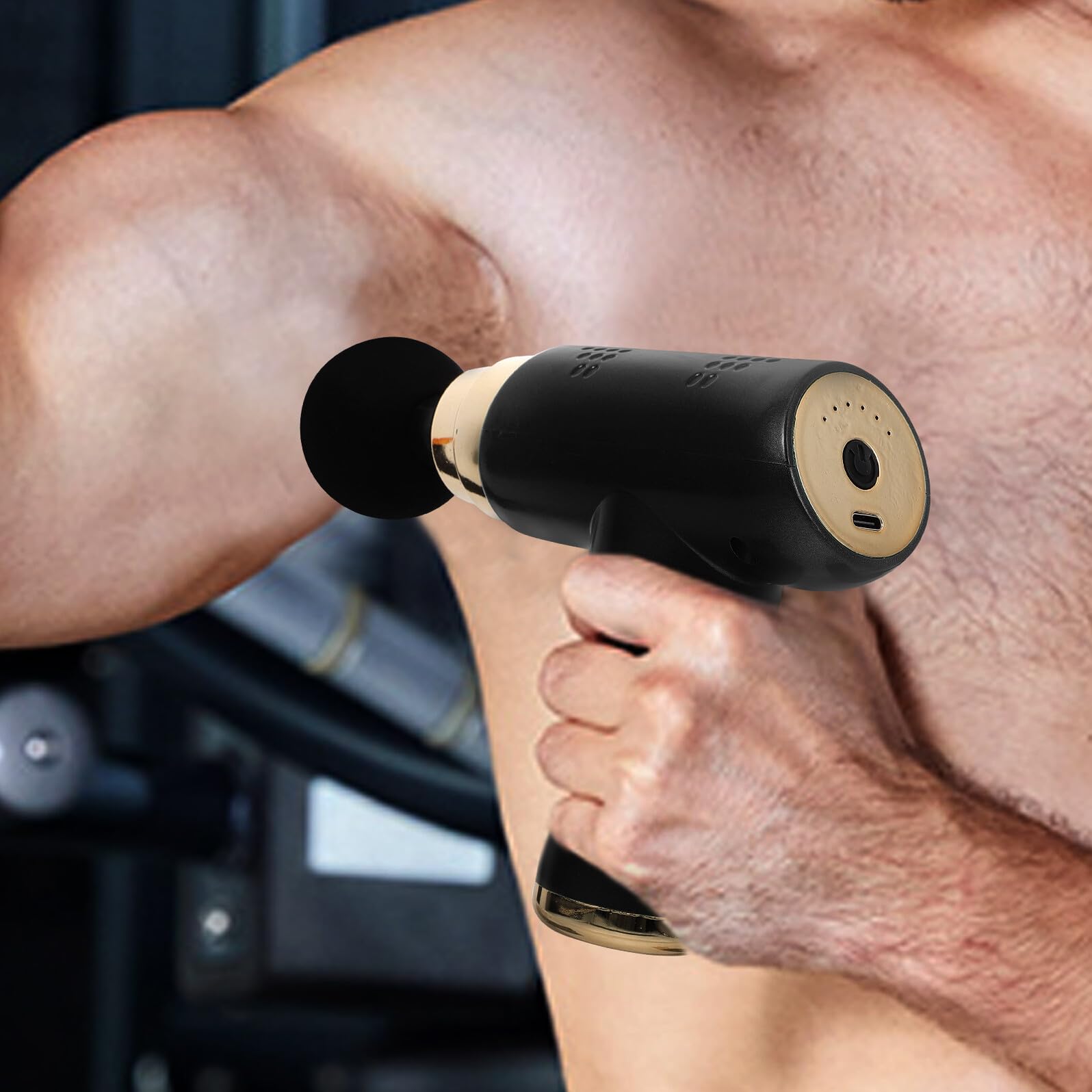 Mini Masajeador Eléctrico de Percusión Ajustable para Uso Doméstico de Terapia Profunda para Cuello Espalda y Piernas Dispositivo Portátil para Aliviar Muscular y Rigidez