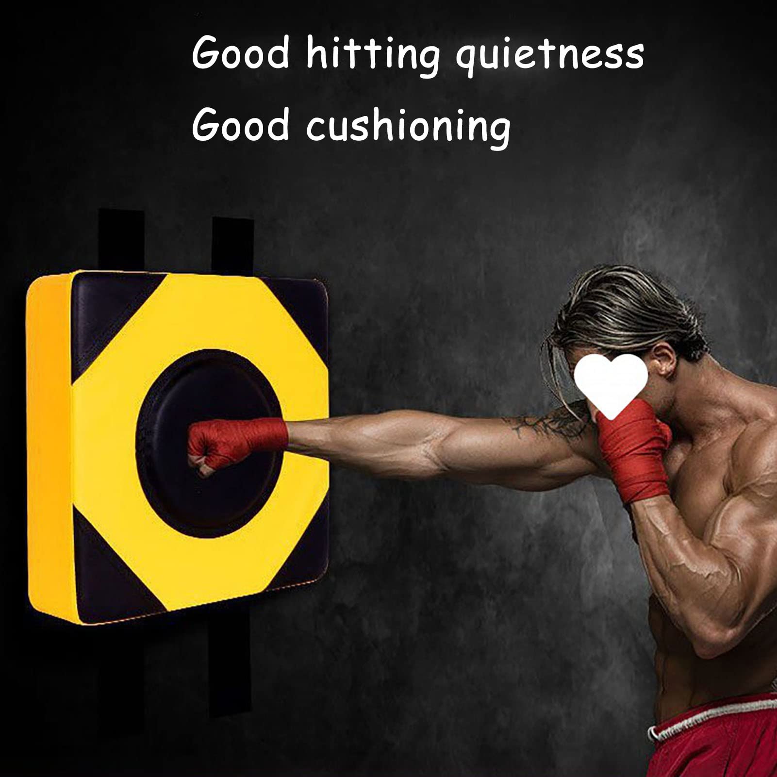 SXYAO Punching Bag for Adults Kids Home use Hanging Wall Target Adjustable Height, Boxing Bag Sanda Boxing Foot Target Quick Rebound Indoor Office(White,30cm)