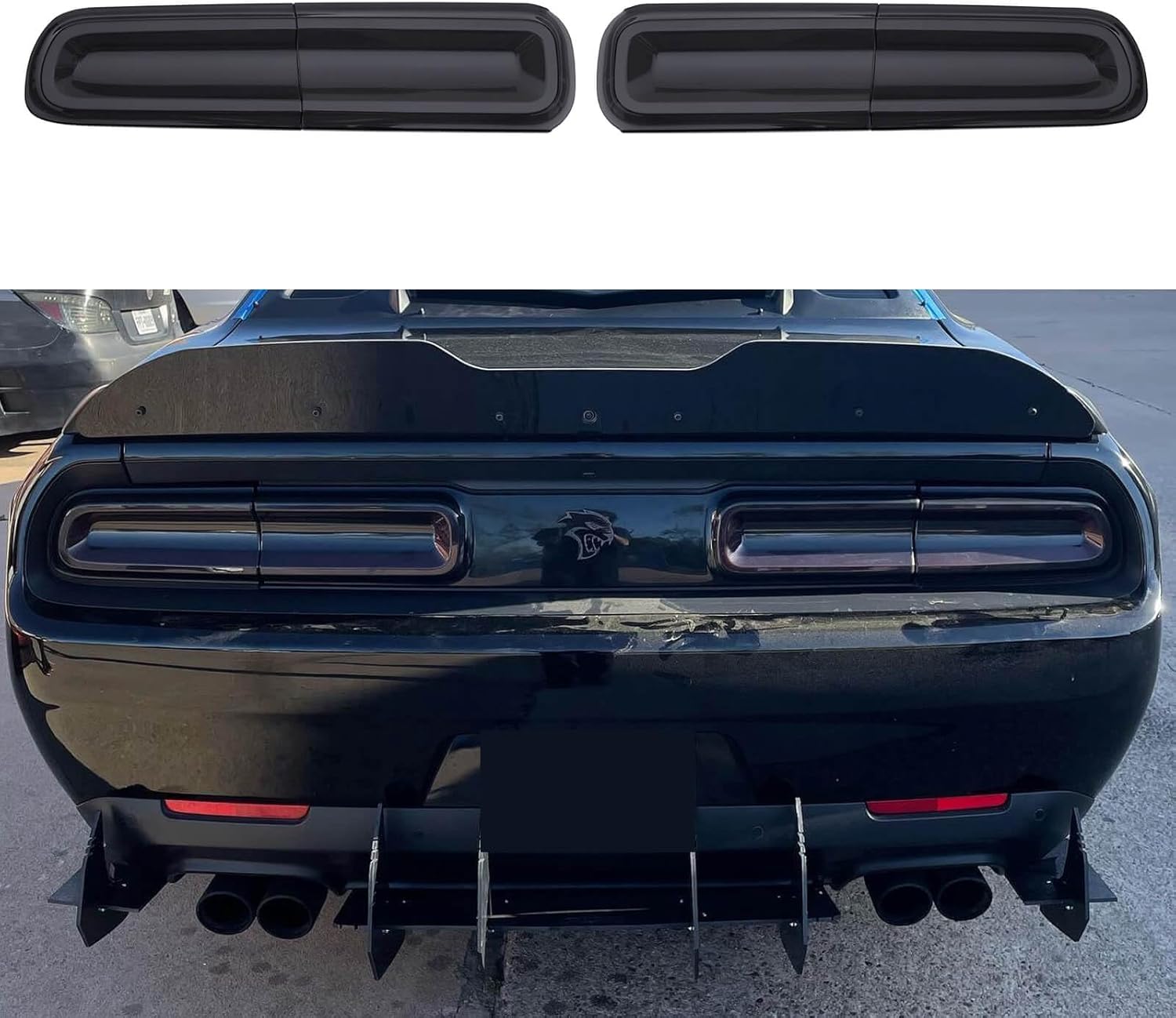 WildWell Challenger Tail Light Covers for 20152024 Dodge