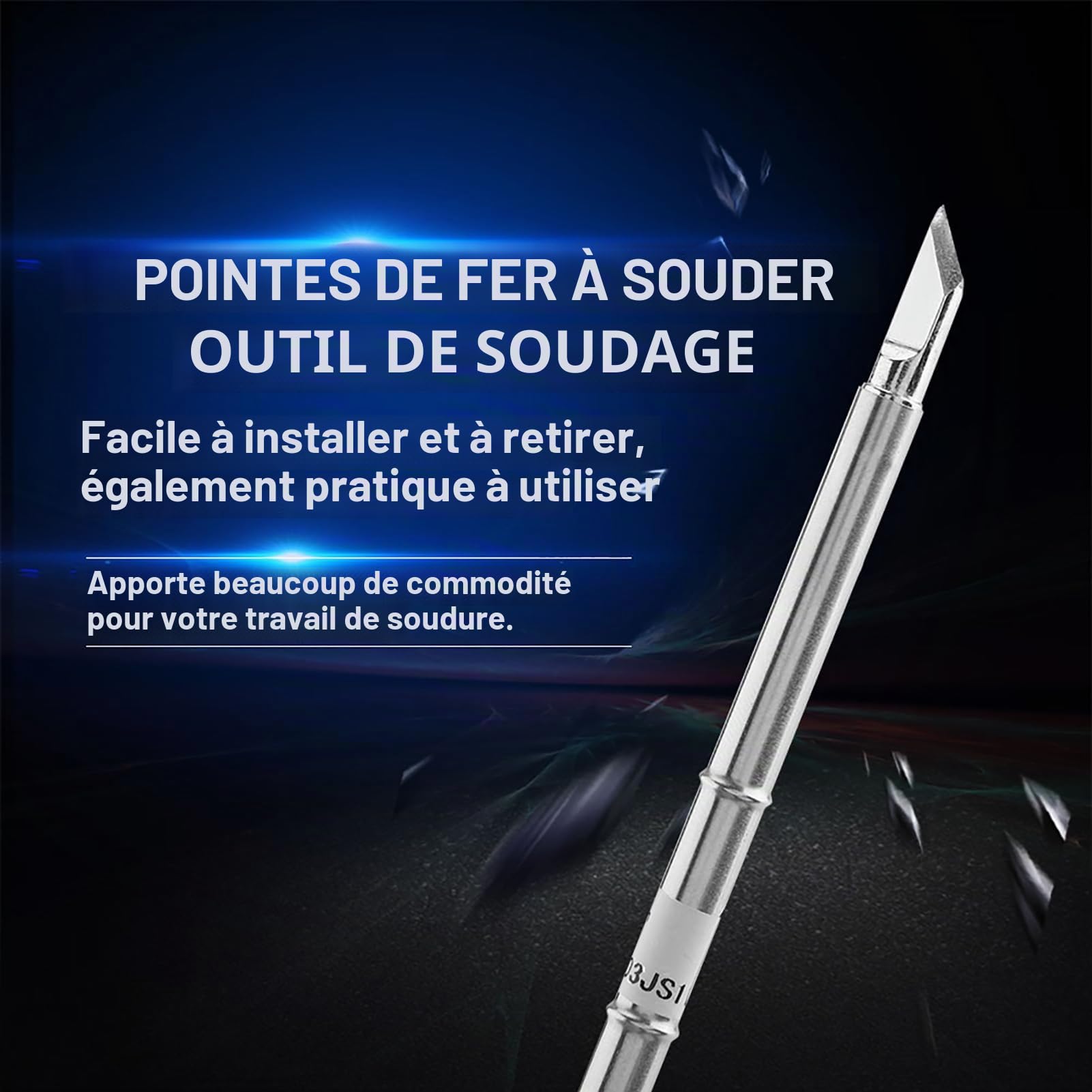 Lot de 10 pointes de fer à souder série T12 pour station de retravail FX-951
