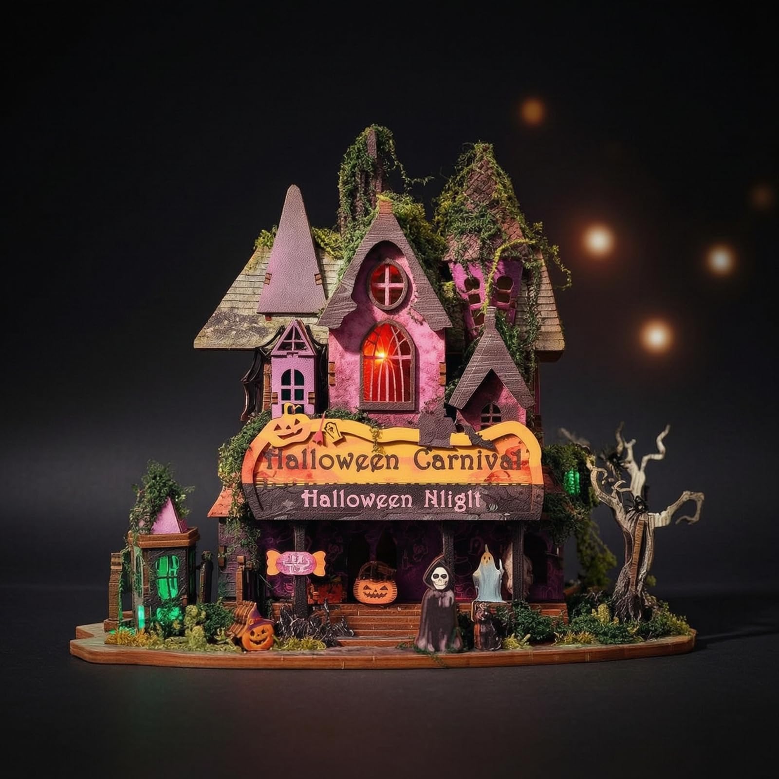 Amazon.co.jp: petsola ハロウィンミニチュアハウス 3D 南瓜ちゃと