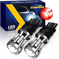 Vista 10 de Bombillas LED 3157 para luz de marcha atrás de respaldo, 6000 K blanco brillante 3056 3156 3057 4157 bombillas LED de repuesto para luces de marcha