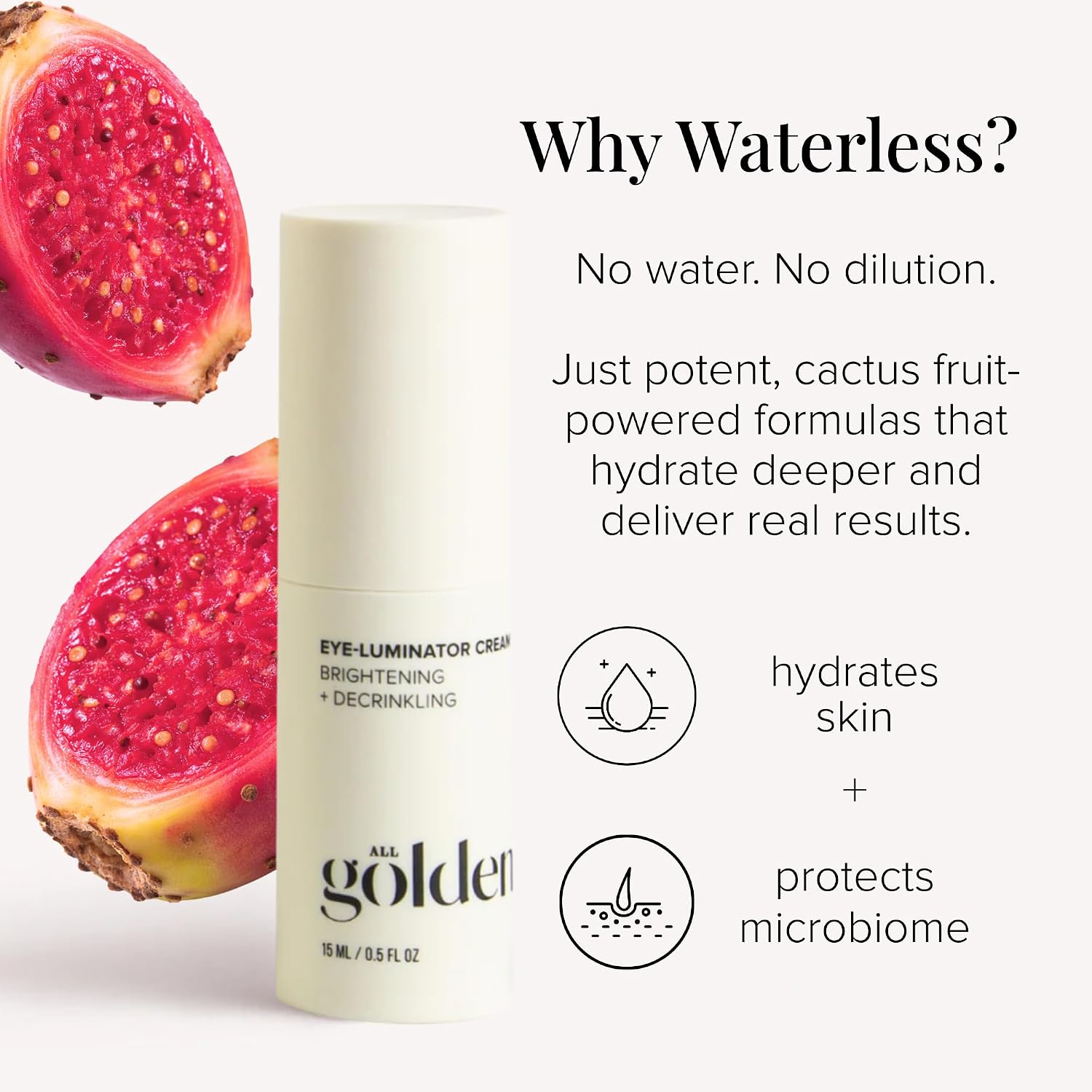 All Golden Eye-Luminator Cream - Rejuvinating Under Eye Brightener, Reduces Puffy Eyes & Camouflages Eye Wrinkles and Dark Circles