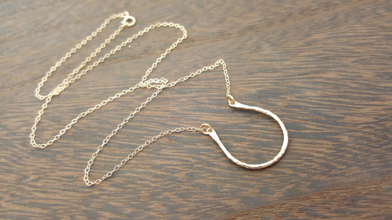 Gold Filled Horseshoe Necklace – Handmade Good Luck Pendant, 14K Yellow Gold Filled Chain - Image 7