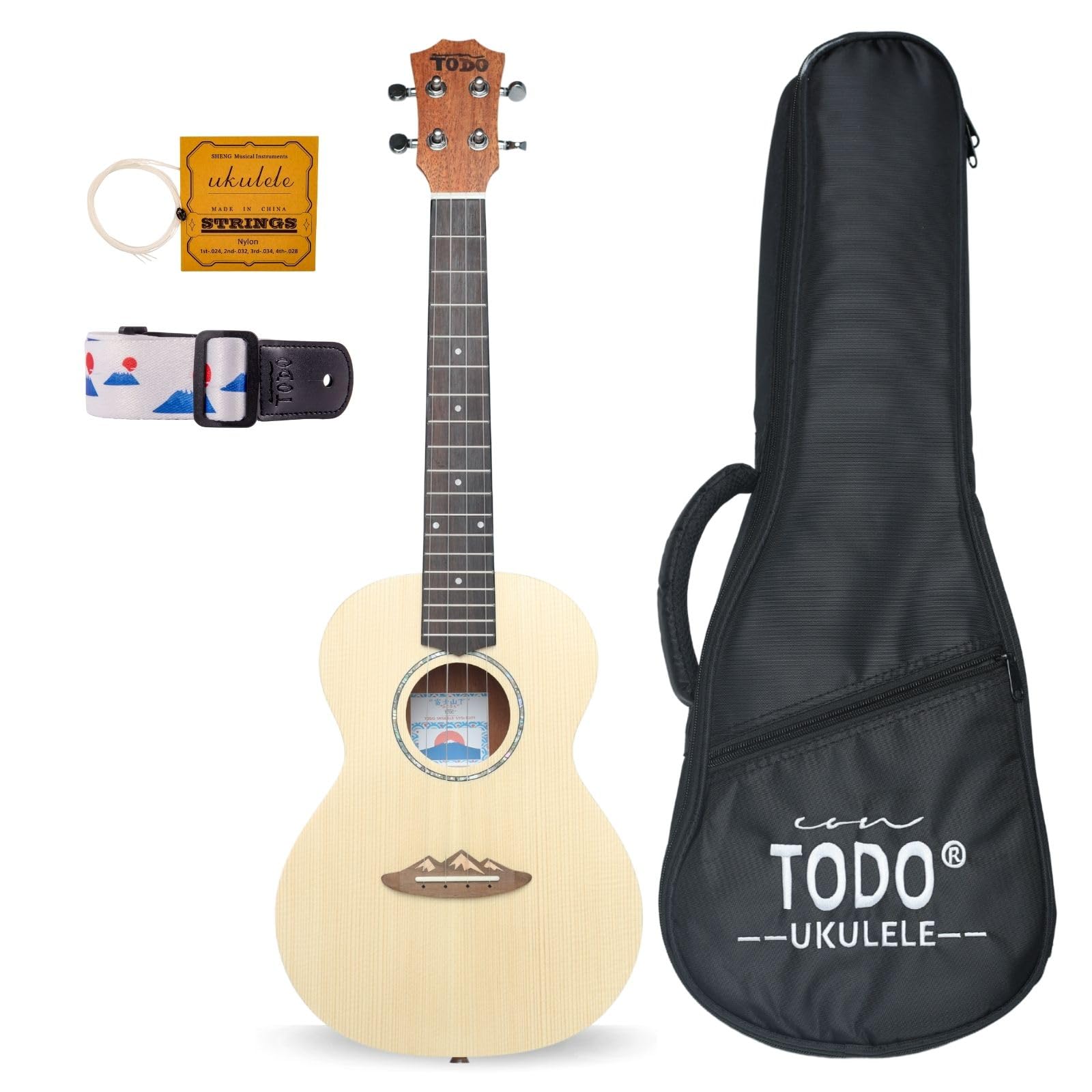 Amazon.co.jp: TODO MT.FUJI ソプラノウクレレ 大人 子供 初心者向け