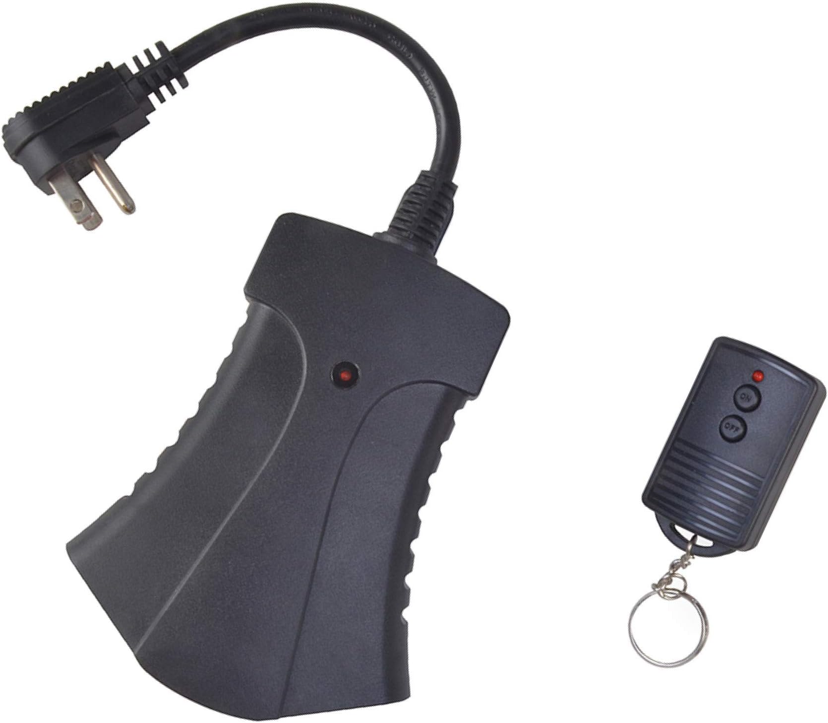 Southwire Woods Outdoor Plug-In Switch - Wireless Remote Control - 3 Grounded Outlets - LED Compatible Remote - Patio Lighting - Weatherproof