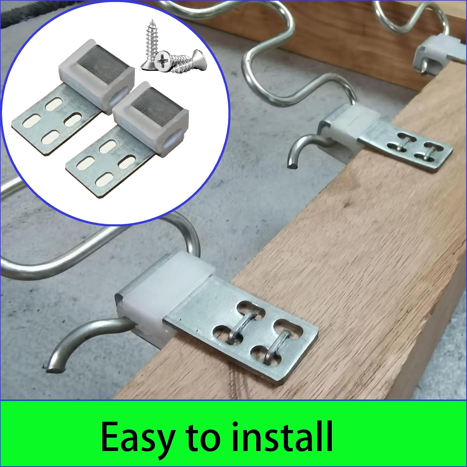 20 Packs Thick Couch Spring Clips, with screws，Upholstery Clips for Furniture Spring Clips, Ek Clips Sofa Chair Zig zag Furniture Spring Repair ， S Clips Zig Zag Spring Clip, Sofa Chair Spring Repair