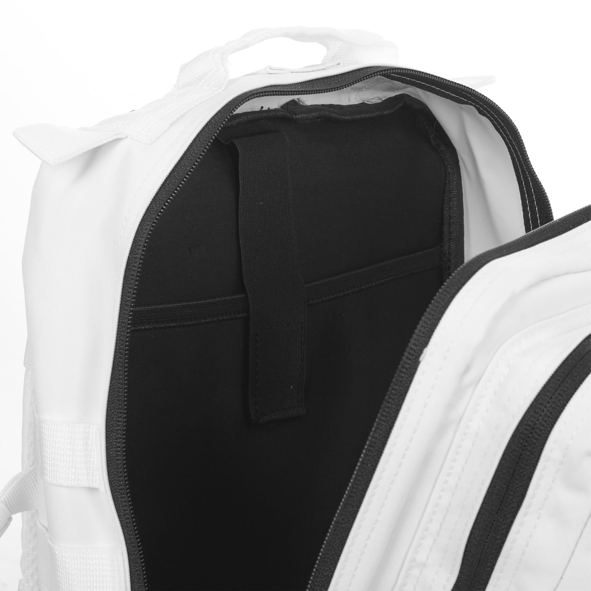 Mochila Táctica 25L Repelente al Agua – Oxford 1000D, Cabina Avión y Viaje, Gimnasio y CrossTraining, Compartimento Portátil 15” (Blanco) by ELITEX TRAINING