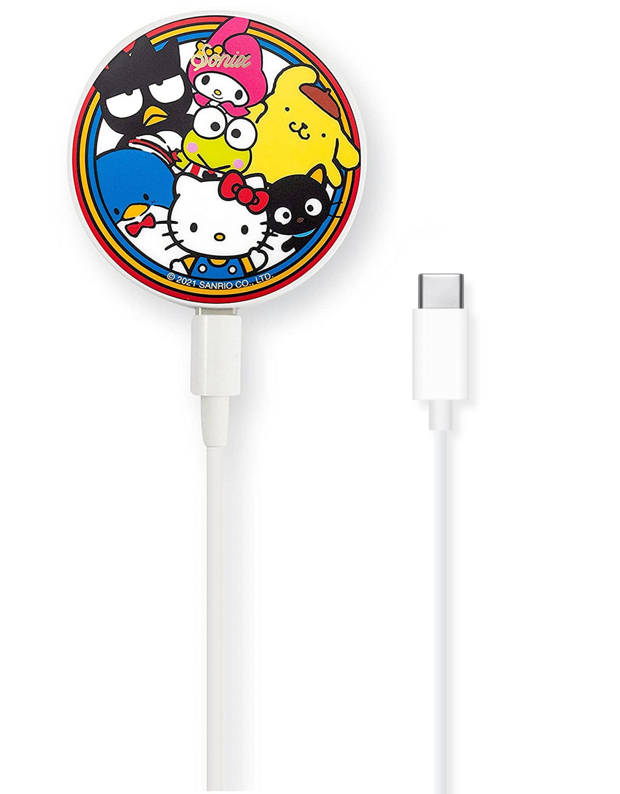 Sonix x Sanrio Charger for MagSafe iPhone 15, 14, 13, 12 Series | Fast Wireless Charger x 6.5ft Cable (USB-C) | Hello Kitty and Friends