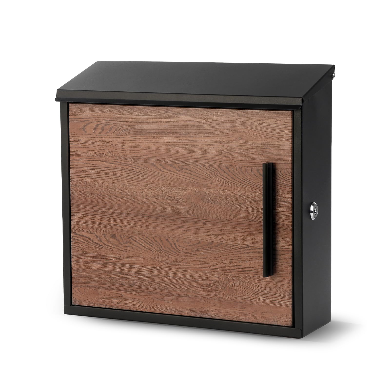 Photo 1 of ***SEE NOTES*-***Sharp-tec Wall Mounted Mailbox, Wood-Grain Metal, Large Capacity