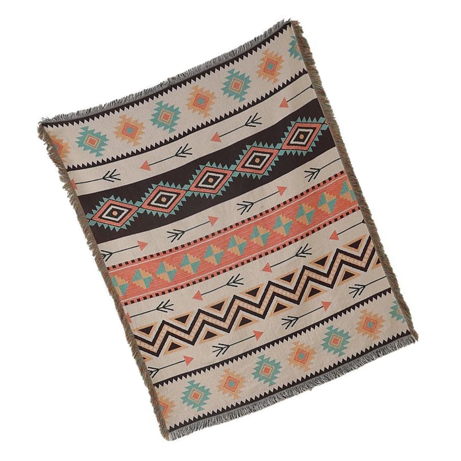 Woedpez Colorful Exotic Sofa Tapestry Couch Slipcover Decorative Towel Indian Type for Unique Home 160x130cm Exotic Home Decoration
